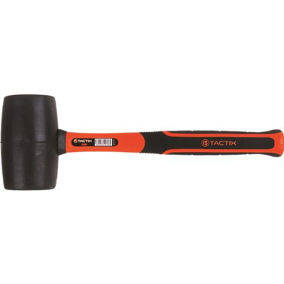 Tactix Mallet Rubber 16oz (58mm) Black Fiberglass
