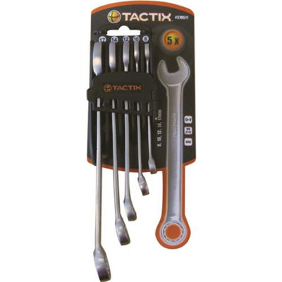 Tactix 5pc Combination Spanner Set - Metric