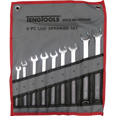 Teng 9pc LMP Combination Spanner Set 8-19mm w/Wallet