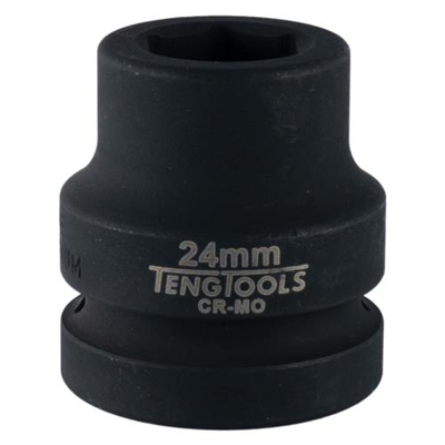 Teng 1in Dr. Impact Socket 24mm Din