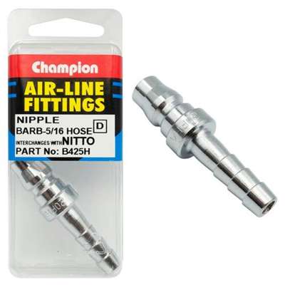 Champion 5/16in Hose Barb Air -Line Nipple Nitto
