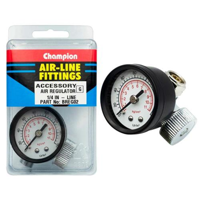 Champion in-Line Regulator With Gauge