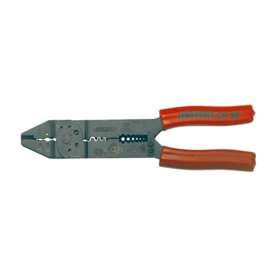 Teng 9in Crimping / Wire Stripper (Red)