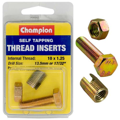 Champion S/Tapp. Thread Insert - M10 x 1.25mm -1pk
