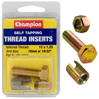 Champion S/Tapp. Thread Insert - M12 x 1.25mm -1pk