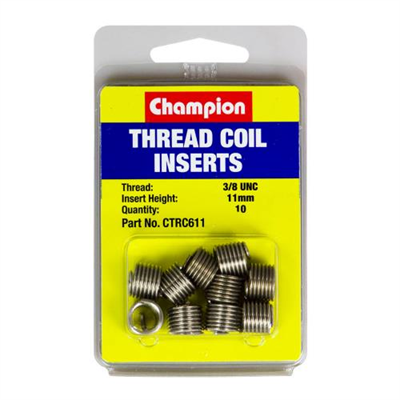 Champion 3/8in UNC x 11mm Thread Insert Refills -10pk