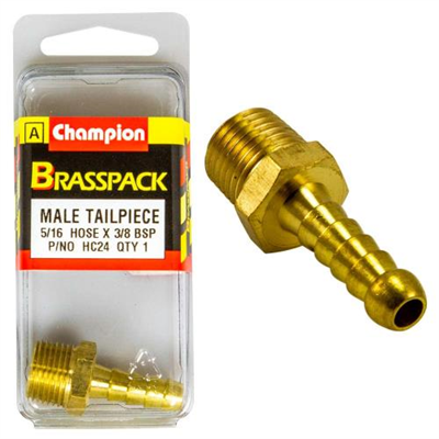 Champion Brass 5/16in x 3/8in Male Hose Barb