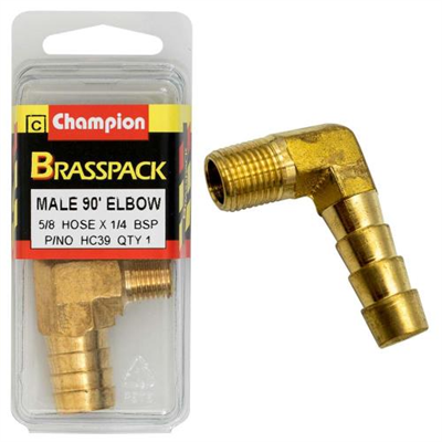 Champion Brass 5/8in x 1/4in 90Deg Male Elbow