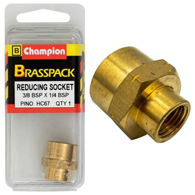 Champion Brass 3/8in x 1/4in BSP Reducing Socket