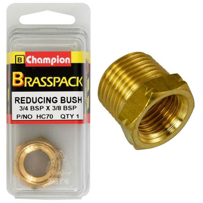 Champion Brass 3/4in x 3/8in BSP Reducing Bush