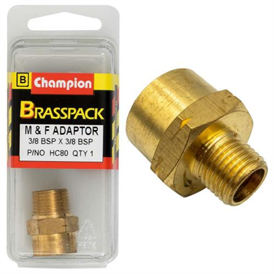 Champion Brass 3/8in x 3/8in BSP F/M Adaptor