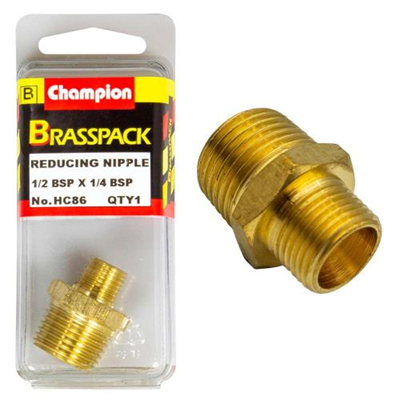 Champion Brass 1/2in x 1/4in BSP Reducing Nipple