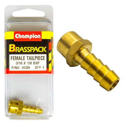 Champion Brass 3/16in x 1/8in Female Tailpiece