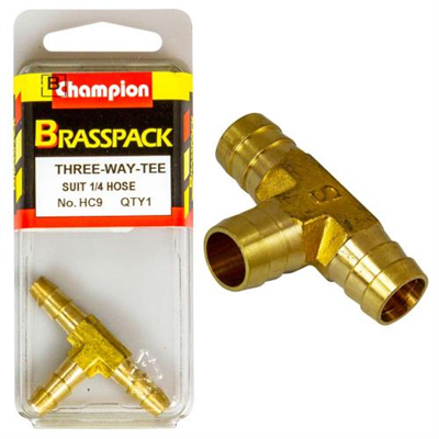 Champion Brass 1/4in 'T' Joiner