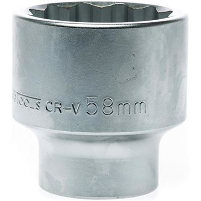 Teng 1in Dr. Socket 58mm 12Pnt