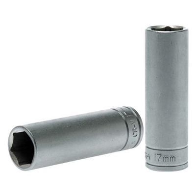 Teng 1/2in Dr. Deep Socket 17mm 6Pnt