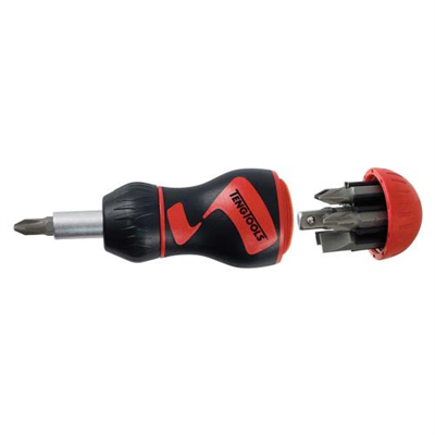 Teng 8pc MegaDrive Stubby Ratchet Bits Driver