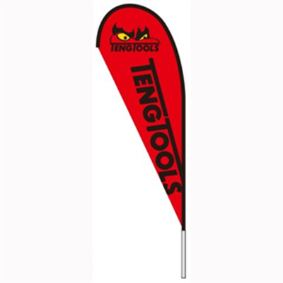 Teng 2.8M Teardrop Flag w/Pole