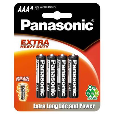 Panasonic AAA Battery Extra Heavy Duty (4pk)