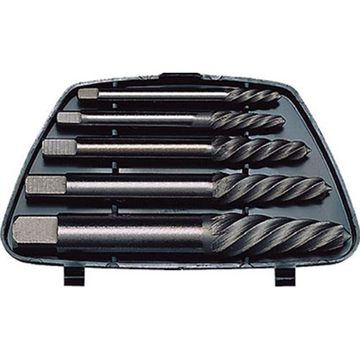 Teng 5pc Screw Extractor Set - Round Shank