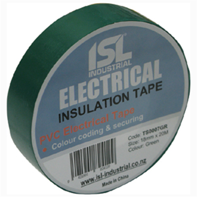 NZ Tape Pvc Insulation Tape Green 18mm x 20m (E)**