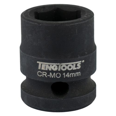 Teng 1/2in Dr. Stubby Impact Socket 14mm DIN