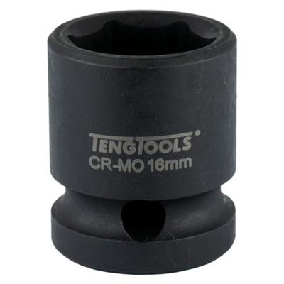 Teng 1/2in Dr. Stubby Impact Socket 16mm DIN