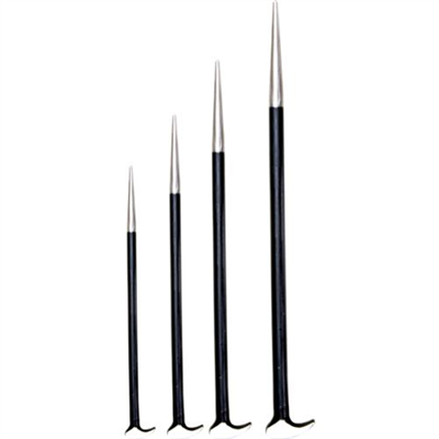 Groz 4pc Roll Head Pry Bar Set - 6-20in