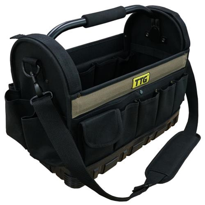 TTG 16in Open Top Tool Bag w/ Moulded Rubber Base