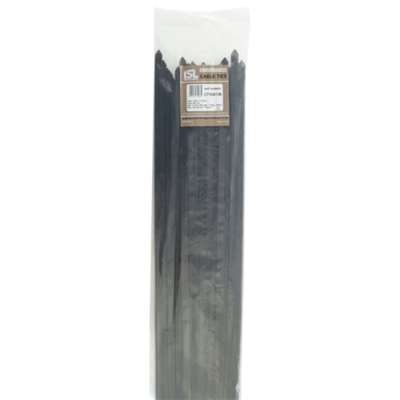 ISL 1030 x 13.0mm UV Nylon Cable Tie - Blk. - 50pk