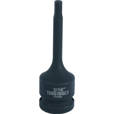 Teng 1/2in Dr. Hex Bit Impact Socket 3/16