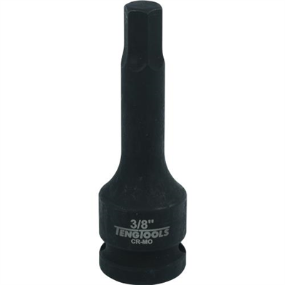 Teng 1/2in Dr. Hex Bit Impact Socket 3/8