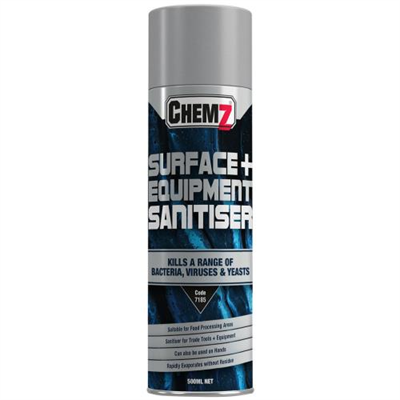 Chemz Surface & Equipment Sanitiser [500ml] Aerosol**