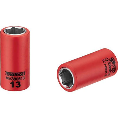 Teng 1000V VDE 3/8in Dr. Insulated Socket 13mm