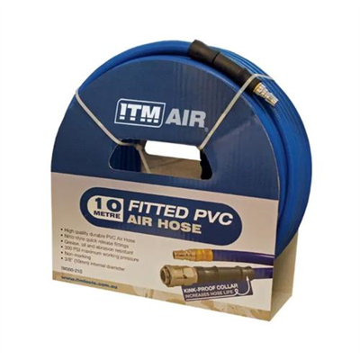ITM Air Hose 10mm(3/8in) x 10M PVC Air Hose w/ Couplers