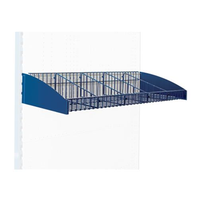 ITM 900mm Basket Shelf, 4 Dividers (5 Sections) w/Data Strip