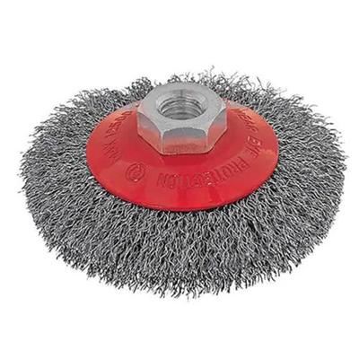 ITM Crimp Wire Bevel Brush Stainless Steel 100mm