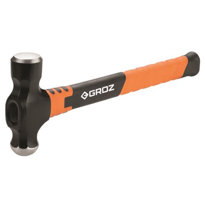 Groz Ball Pein Hammer 16oz - Fibreglass Handle 13in