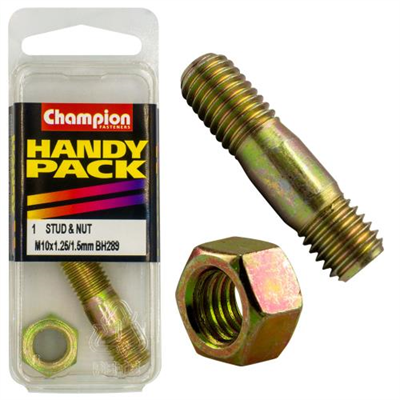 Champion Manifold Stud M10 x 1.25 / M10 x 50 x 1.50mm - 2pk